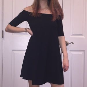 Off the shoulder mini dress
